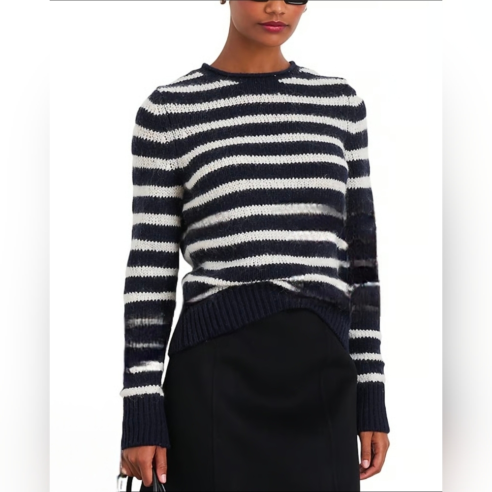 Alex Mill Striped Wool Jaime Sweater Size Medium NWT $175 Nautical Preppy